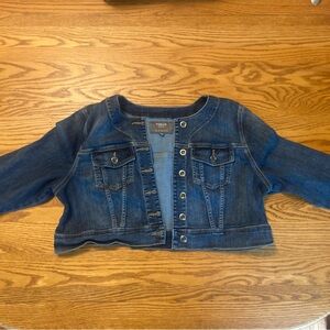 Torrid cropped denim jacket